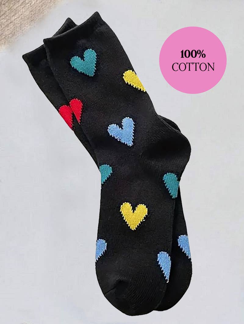 42POPS - ",,,_ HEART CASUAL SOCKS
