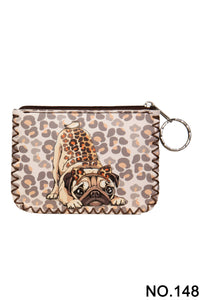 Ole - Playful Pug Printed Coin Purse HB0665 - NO.148