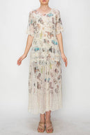 Origami Apparel ~  Lace and Crochet inspired - OLS-4752 BG-WILD WEST