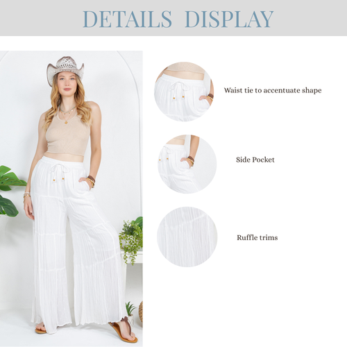 Young Threads - Retro Revival Long Flared Patchwork Pants (New Color)