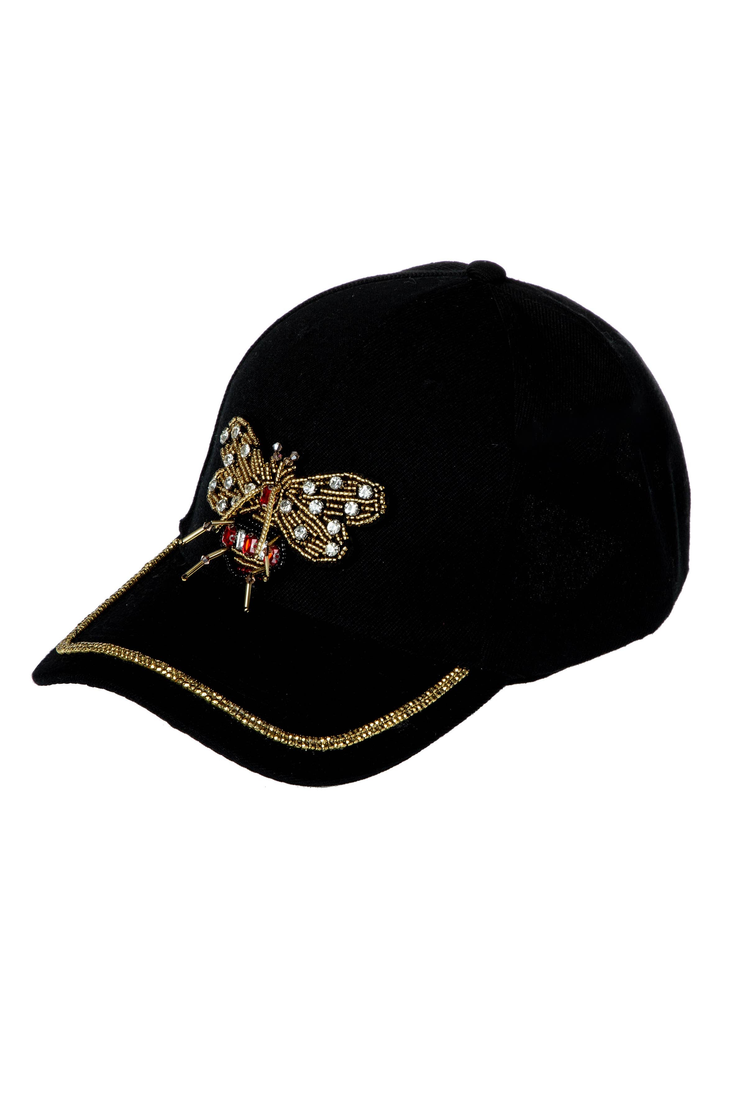 Ole - Bee Seed Bead Rhinestone Cap C0798