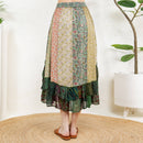 Young Threads - Bohoemian Mid-Length Skirt with Rayon Print (New Color) SK23162