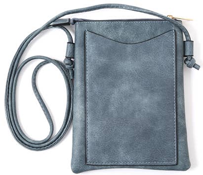 Shine Mark Accessories - Navy - Laser Cut Crossbody Cellphone Bag - Dog