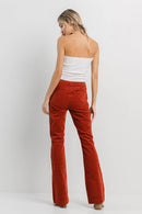 Jelly Jeans - Rust Corduroy Pull On Flare