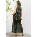 YOUNG THREADS - Sets Sleeveless Jhabla Top And Long Flared Patchwork Pants