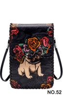 Ole - Floral Pug Print Crossbody HB0580 - NO.52