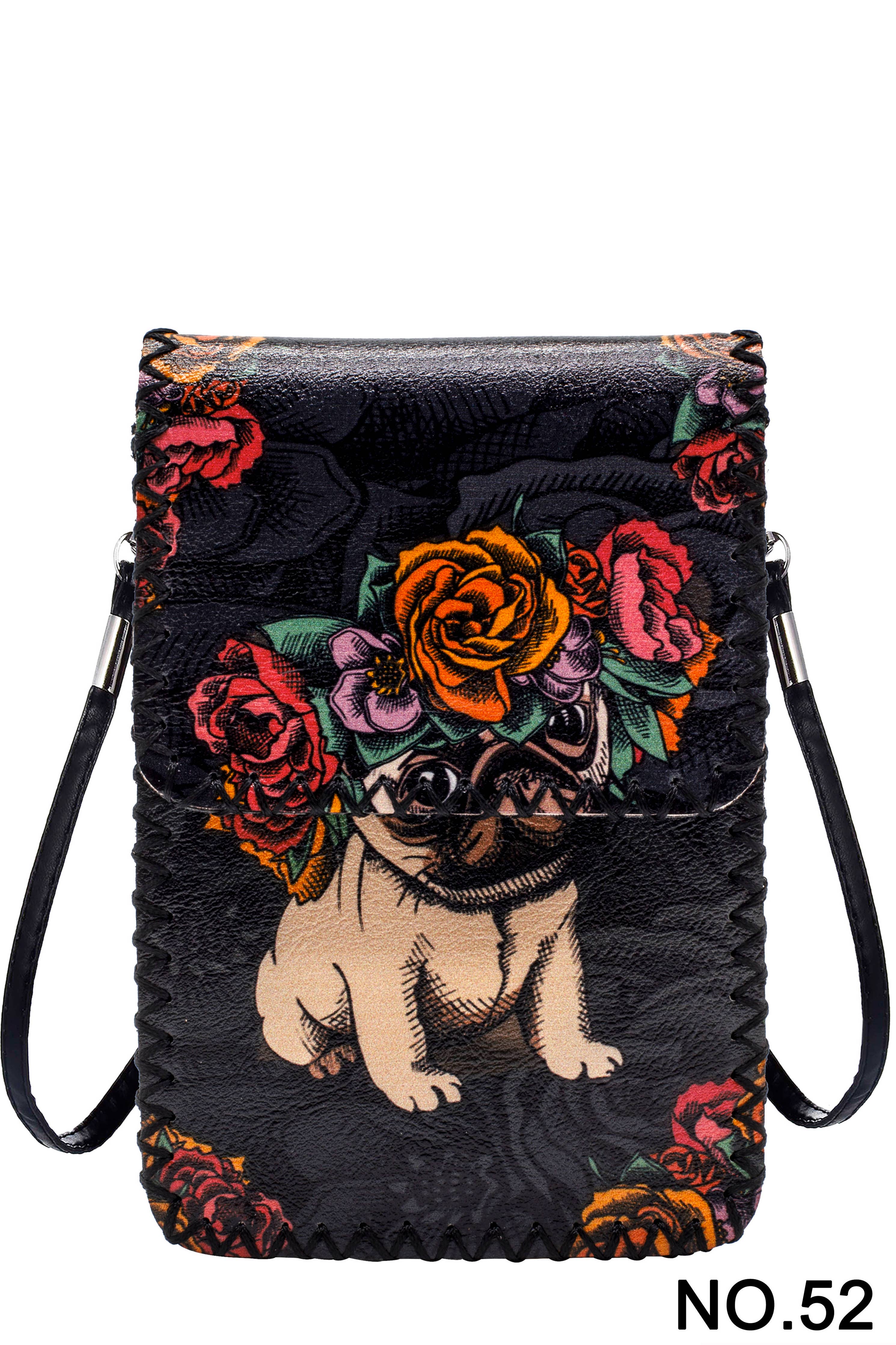 Ole - Floral Pug Print Crossbody HB0580 - NO.52