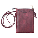 Shine Mark Accessories - Wine - Laser Cut Crossbody Cellphone Bag - Angel Wings