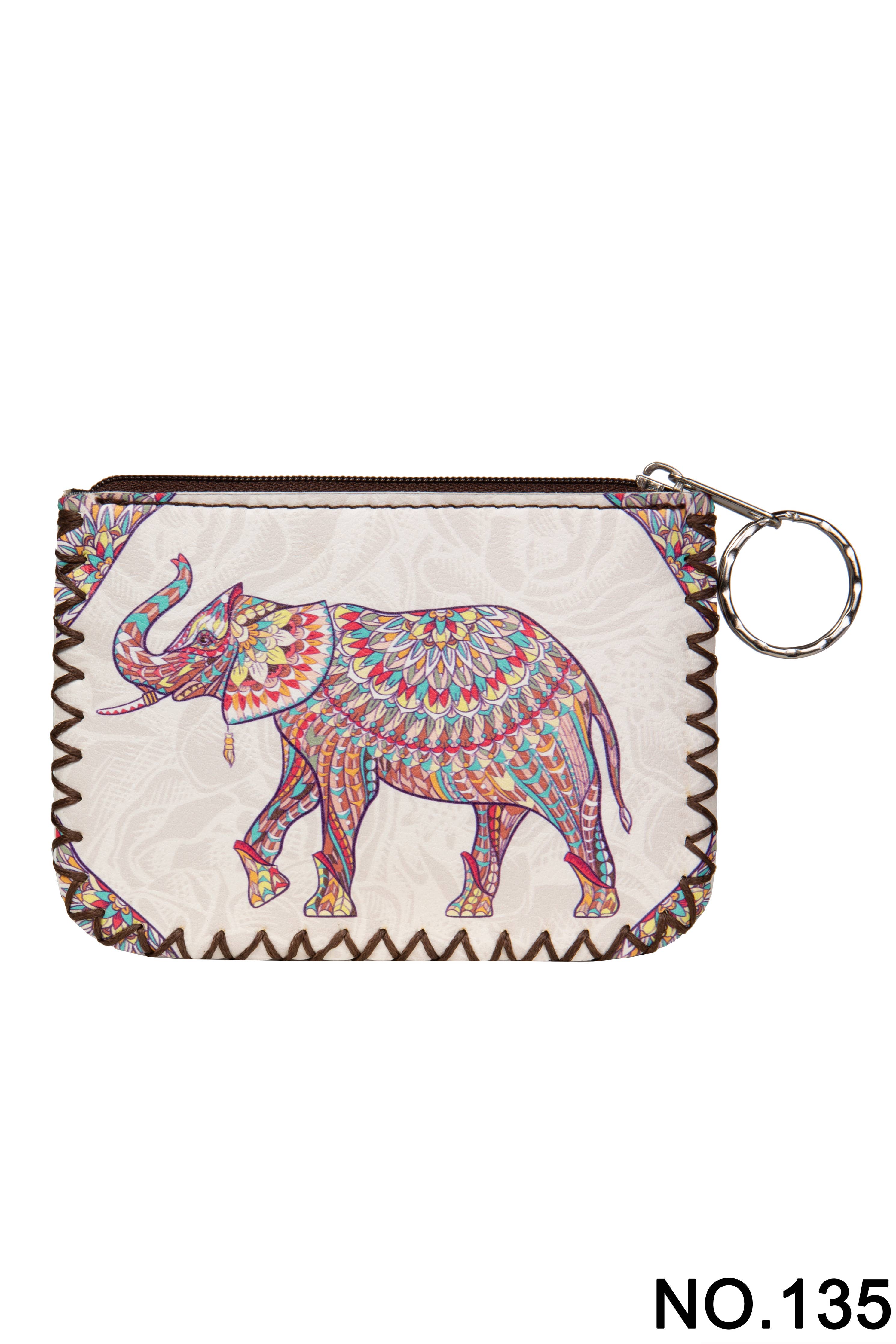 Ole - Elephant Printed Coin Purse HB0665 - NO.135