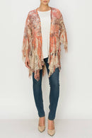 Origami Apparel ~  Lace and Crochet inspired - OLS-4618BG SAVANNAH Cardigan