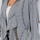 Young Threads - Bohemian Elegance: Stonewashed Rayon Kimono