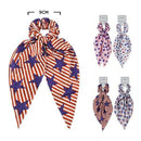 Calinaze - 4TH OF JULY AMERICAN FLAG HAIR TIE