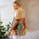 Young Threads - 3/4 Ruffle Sleeves Western Blouse Top (New Color)