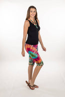 Sacred Threads - Colorful Short Tie Dye Leggings