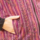 Young Threads - Women Khadi Linen Zipper Vest Embroidery With Quilted Lining