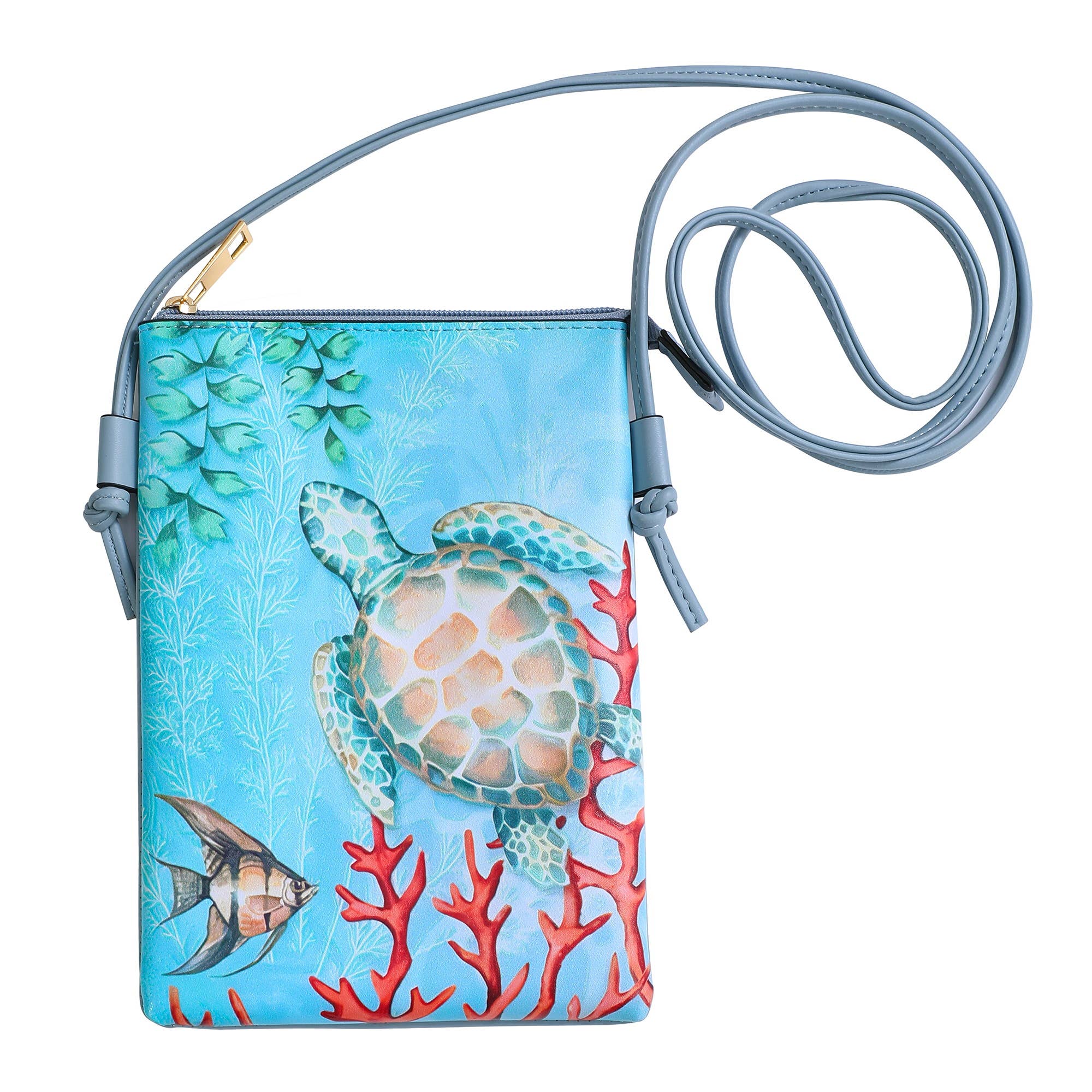 Shine Mark Accessories - Colour Print Cellphone Bag - Turtle & Fish