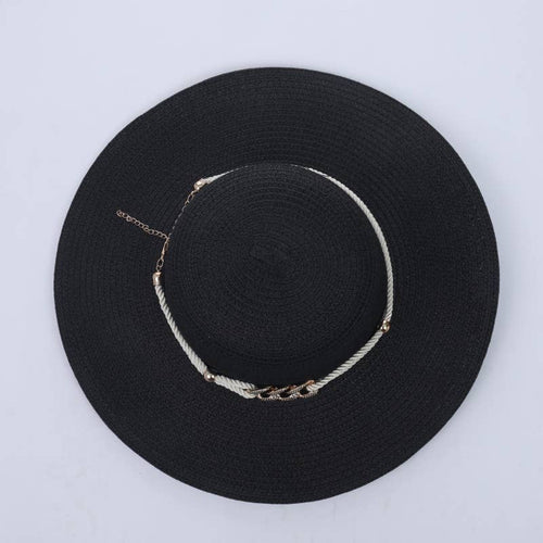 Fashion Style Group - MULTICOLOR CORD ACCENT HAT