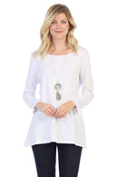 Focus Fashion - Supima Cotton Long Sleeve Tunic-SC103