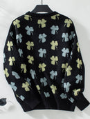 Hope & Sunshine - Clover Pattern Knit Pullover Sweater