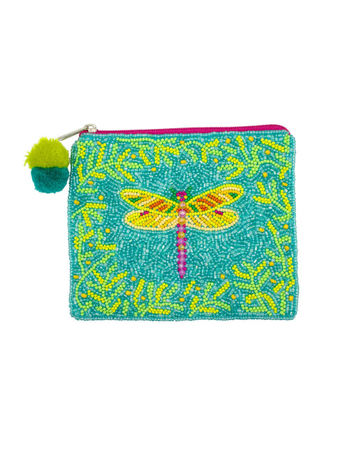 Ole - DRAGONFLY Beaded Coin Purse