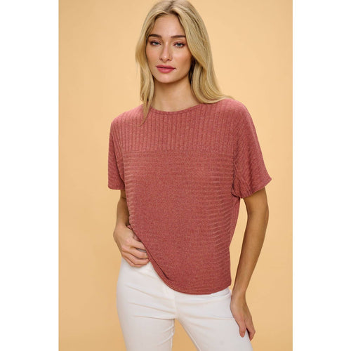 Perseption - VERTICAL YOKE CUFF DOLMAN KNIT SWEATER