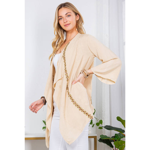 Young Threads - Bohemian Elegance: Stonewashed Rayon Kimono