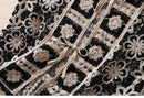 Hope & Sunshine - Crochet Lace-Up Open Knit Cardigan