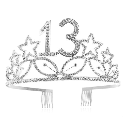 Ole - Birthday Star Rhinestone Crown Headband L3959