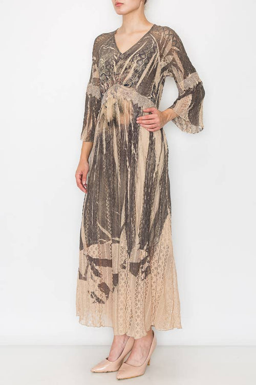 Origami Apparel ~  Lace and Crochet inspired - OLS-4658 TP/RODEO