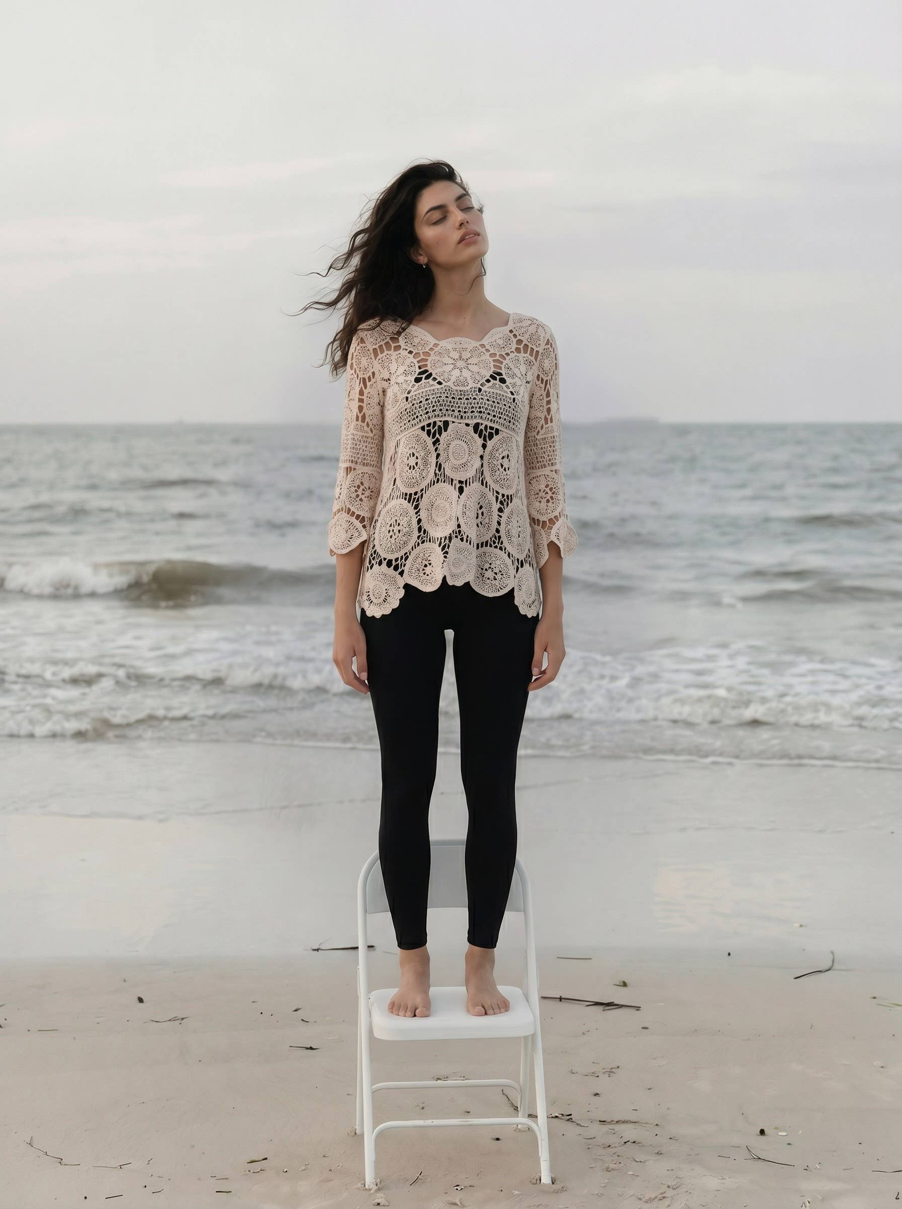 Adore - AM0711 Crochet Lace Blouse