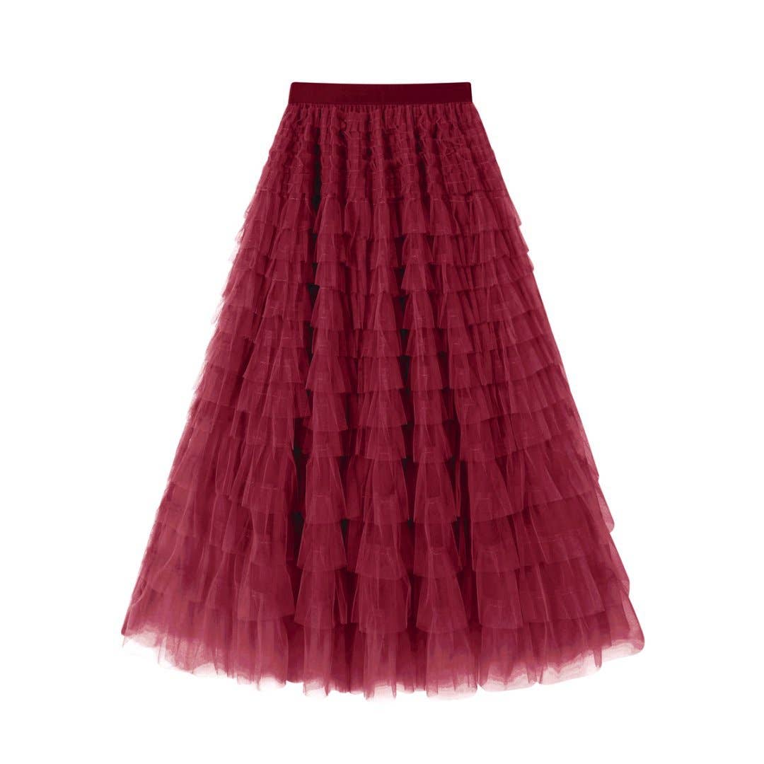 Hope & Sunshine - Mesh Tiered Skirt