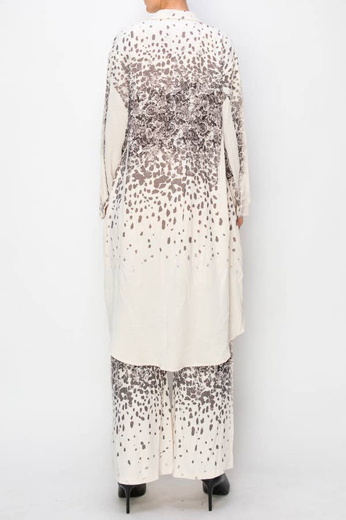 Origami Apparel ~  Lace and Crochet inspired - OLS-4690 BG/LEOROSE