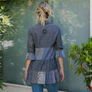 Young Threads - 3/4 Ruffle Sleeves Western Blouse Top (New Color)