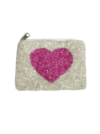 Ole - Heart Beaded Mani Coin Purse