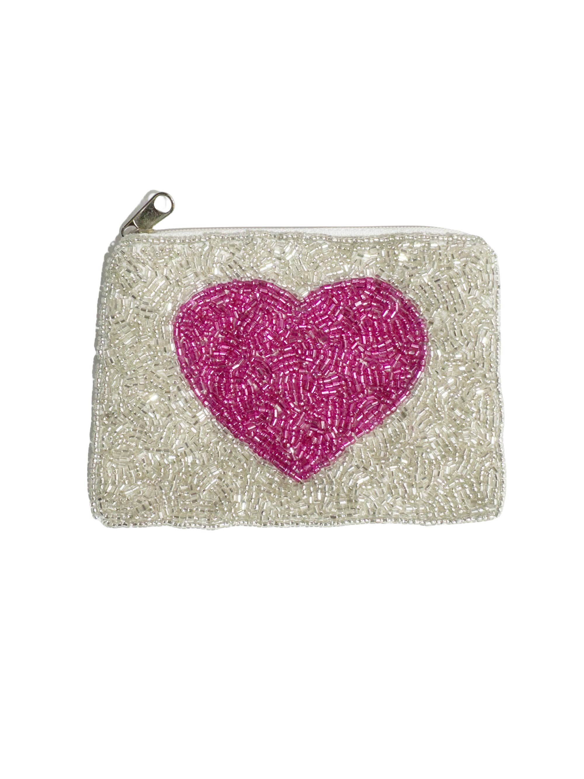Ole - Heart Beaded Mani Coin Purse
