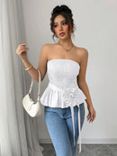 Hope & Sunshine - Solid Color Strapless Tube Top