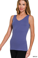 42POPS - ",,,..._ 2 Way V-neck/Scoop neck Seamless Tank