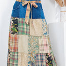 Young Threads - Western Boho Chic: Patchwork Belted Skirt  (New Color)