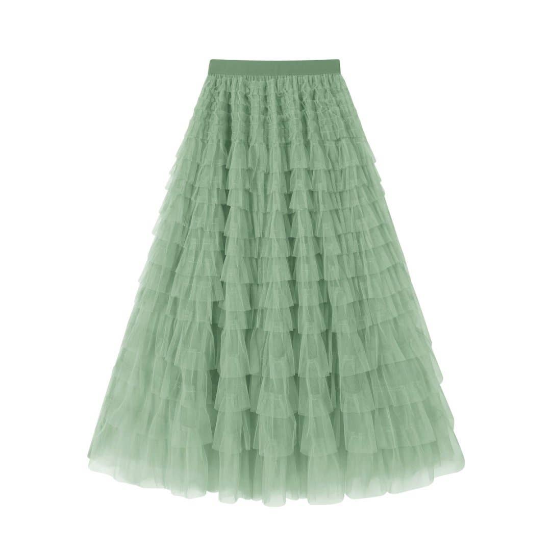 Hope & Sunshine - Mesh Tiered Skirt