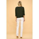 Perseption - ELBOW SLEEVE GROMMET NECK TUNNEL HEM DOLMAN SWEATERS