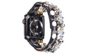 ShopTrendsNow - Leopard Calf Leather and Crystal Apple Watch Band