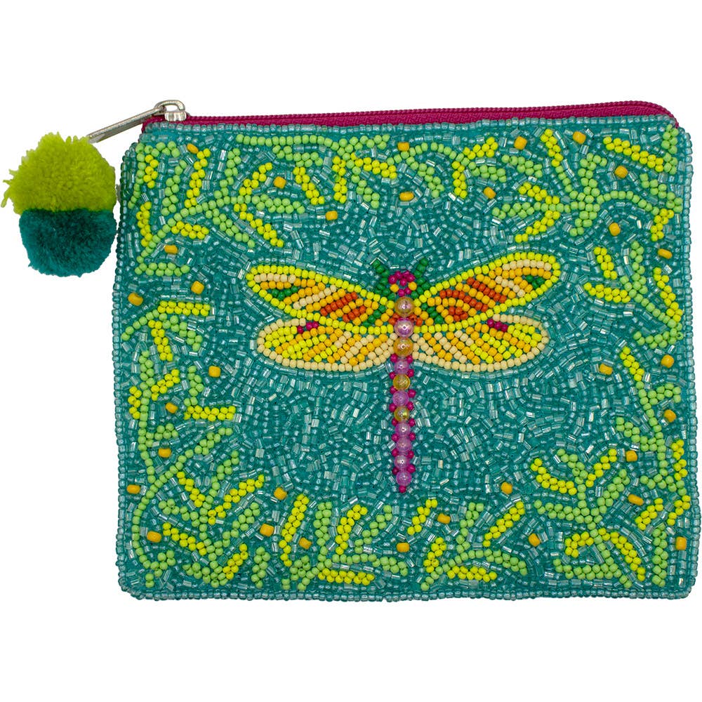 Ole - DRAGONFLY Beaded Coin Purse