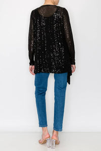 Origami Apparel ~  Lace and Crochet inspired - OLS-4637 BLACK