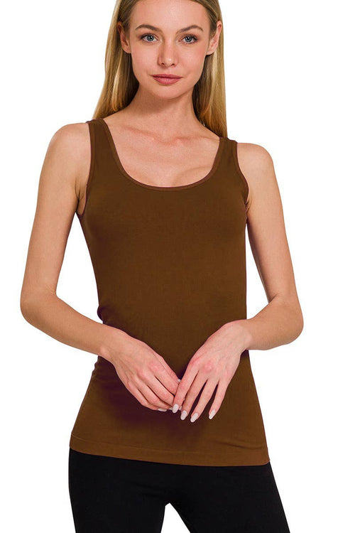 42POPS - ",,,..._ 2 Way V-neck/Scoop neck Seamless Tank