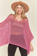 Madelyn - LESW3218 - FISHNET PONCHO COVER UP