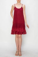 Origami Apparel ~  Lace and Crochet inspired - OLS-4672 RED