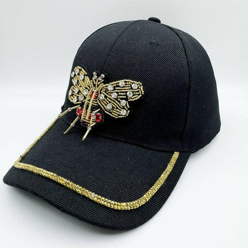 Ole - Bee Seed Bead Rhinestone Cap C0798