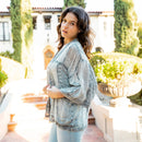 YOUNG THREADS - Western Bohemian Georgette Kimono Shirt