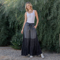 Young Threads - Rustic Bohemian: Side Paneled Patchwork Pants (New Color)