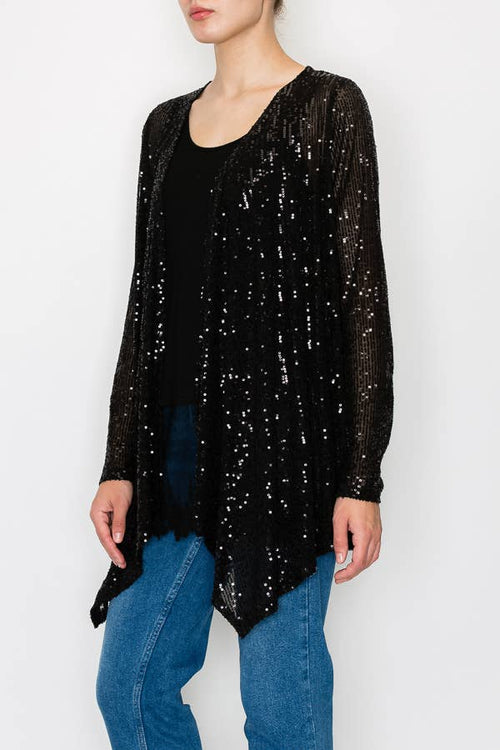 Origami Apparel ~  Lace and Crochet inspired - OLS-4637 BLACK